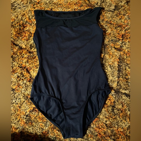 Lulli black mesh pattern leotard - Picture 3 of 5